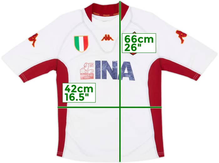 2001-02 Roma Away Shirt Totti #10 - 5/10 - (S)