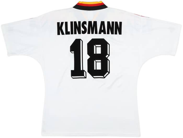 1994-96 Germany Home Shirt Klinsmann #18 - 8/10 - (L)