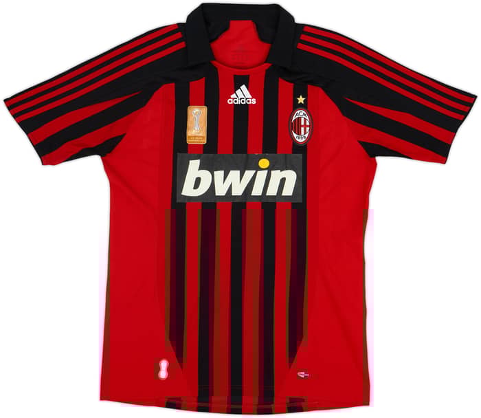 2007-08 AC Milan Home Shirt Cafu #2 - 6/10 - (M)