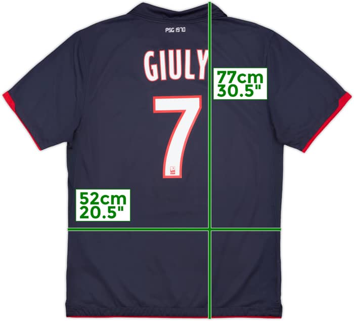 2010-11 Paris Saint-Germain Away Shirt Giuly #7 - 9/10 - (L)