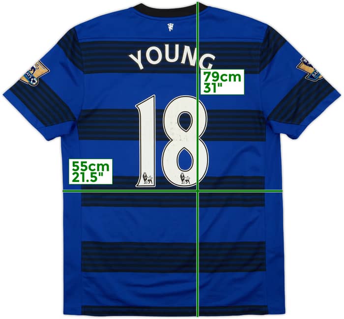 2011-13 Manchester United Away Shirt Young #18 - 7/10 - (L)