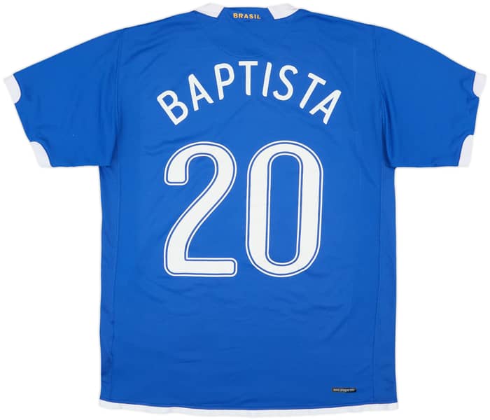 2006-07 Brazil Away Shirt Baptista #20 - 6/10 - (M)