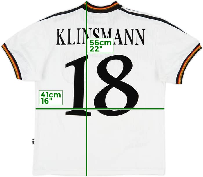 1996-98 Germany Home Shirt Klinsmann #18 - 5/10 - (M)