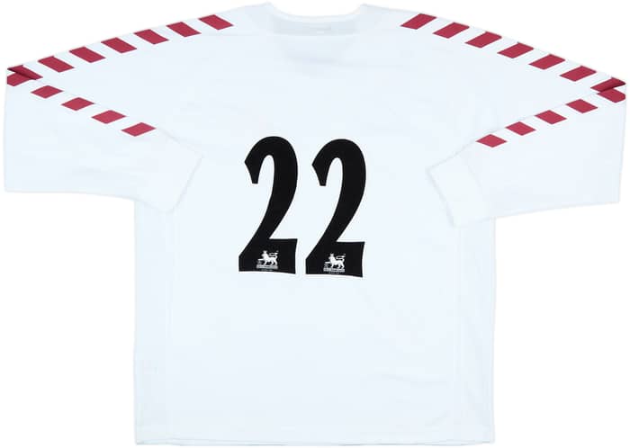 2004-05 Aston Villa Match Issue Away L/S Shirt #22