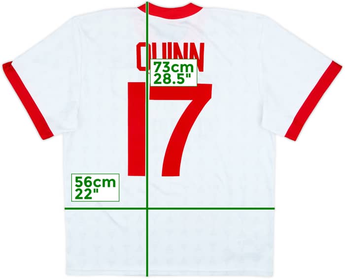 1996-97 Sunderland Away Shirt Quinn #17 - 9/10 - (M)