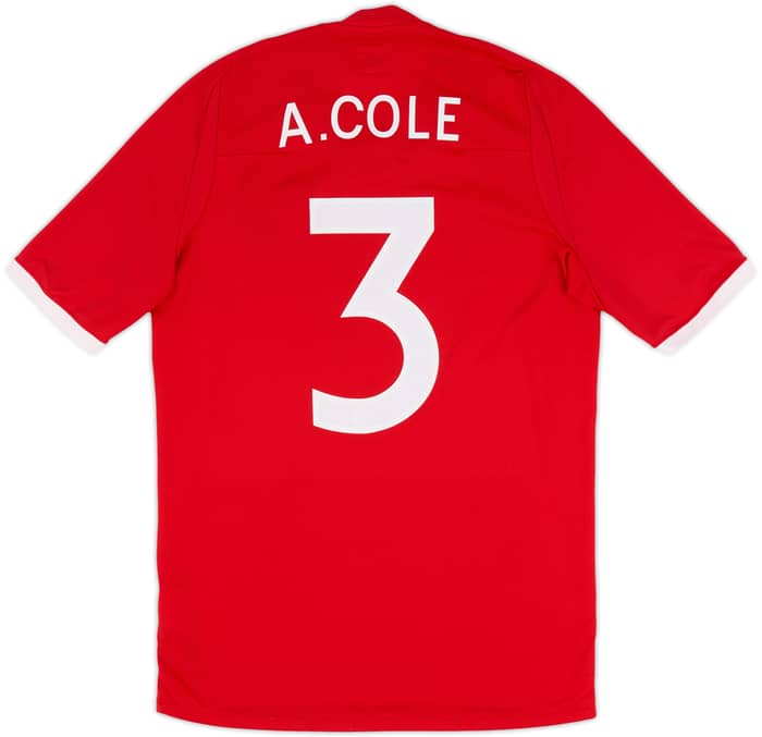2010-11 England Away Shirt A.Cole #3 - 8/10 - (M)
