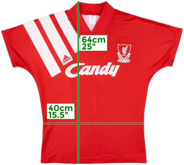 1991-92 Liverpool Home Shirt - 8/10 - (S)