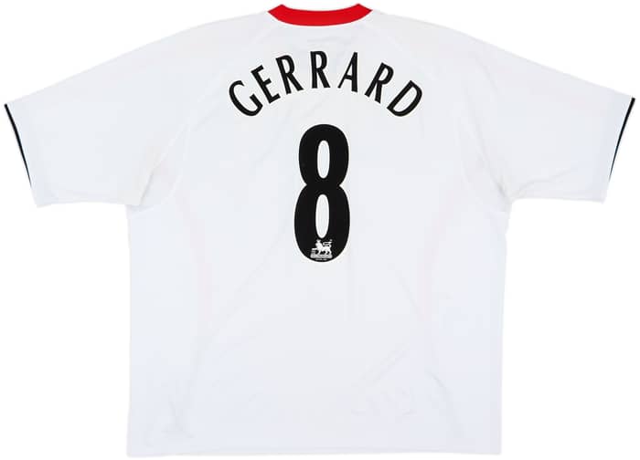2005-06 Liverpool Away Shirt Gerrard #8 - 8/10 - (XXL)