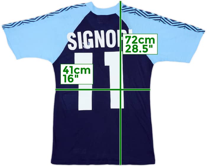 1992-93 Lazio Umbro Sweat Top Signori #11 - 6/10 - (S)