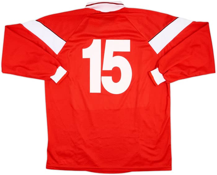 2001 Malta Match Issue Home L/S Shirt #15 (Camilleri)