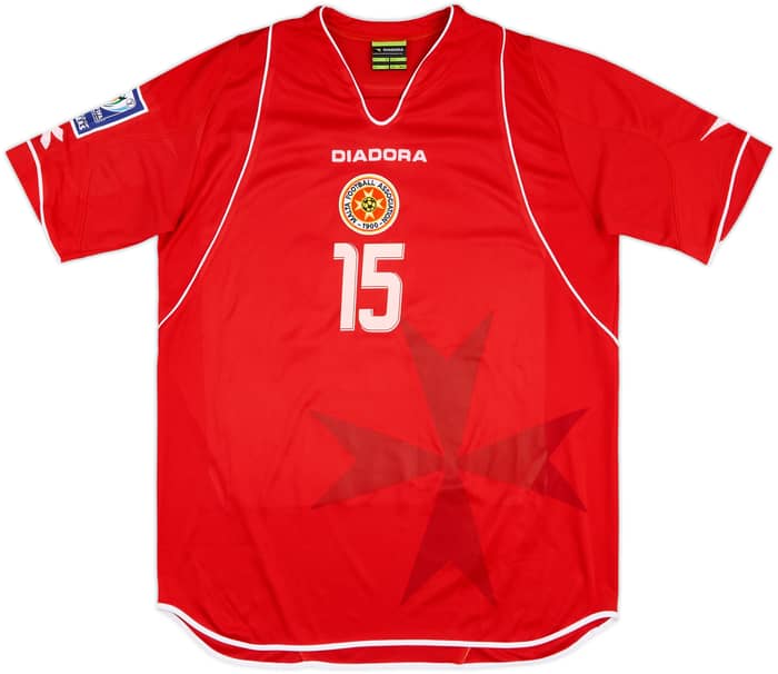 2008-09 Malta Match Issue Home Shirt #15