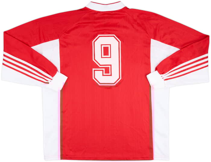 1999 Luxembourg Match Worn Home L/S Shirt #9 (Laurent Deville)