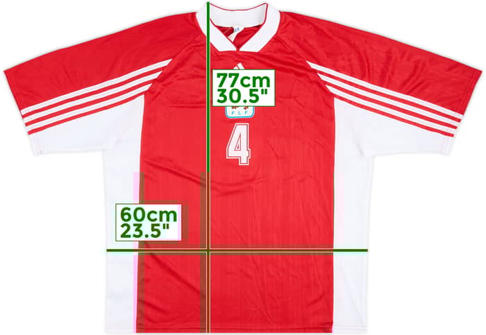 1999 Luxembourg Match Issue Home Shirt #4 (Birsens)