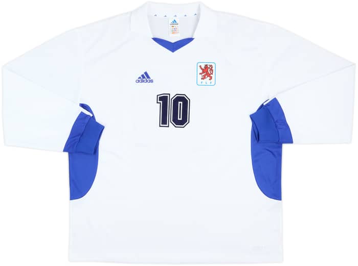 2002-04 Luxembourg Match Issue Away L/S Shirt #10