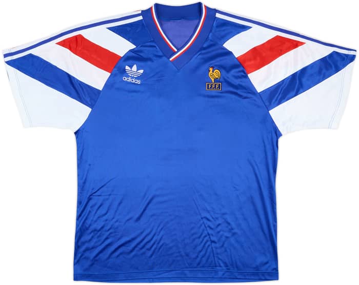 1994 France U-18 Match Worn Home Shirt #9