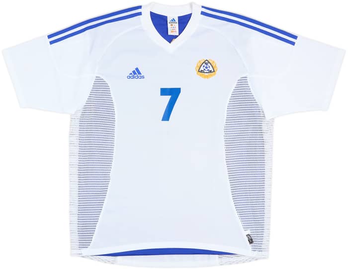 2003 Finland Match Issue Home Shirt #7 (Nurmela)