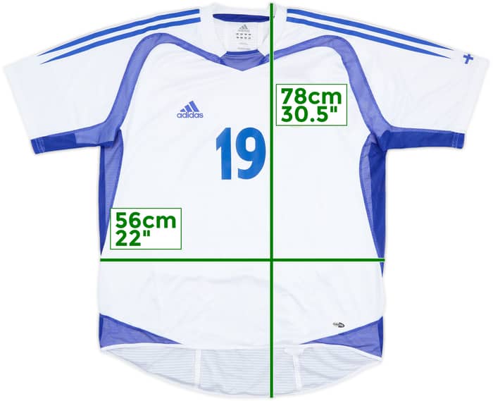2005 Finland Match Issue Home Shirt #19