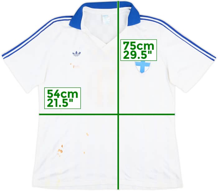 1986-87 Finland Match Issue Home Shirt #5 (Petaja)