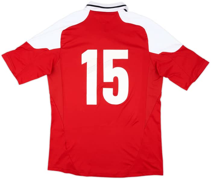 2012 Denmark Player Issue Euro 2012 Home Shirt #15 - 7/10 - (L)