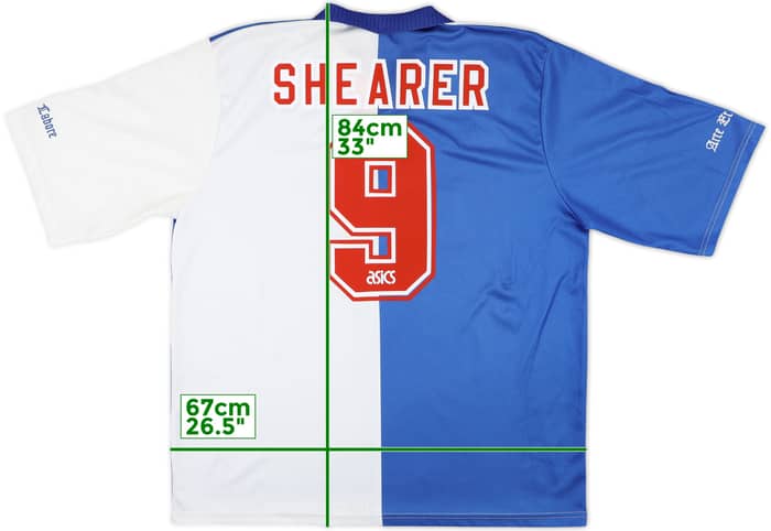 1994-95 Blackburn Home Shirt Shearer #9 - 8/10 - (XXL)