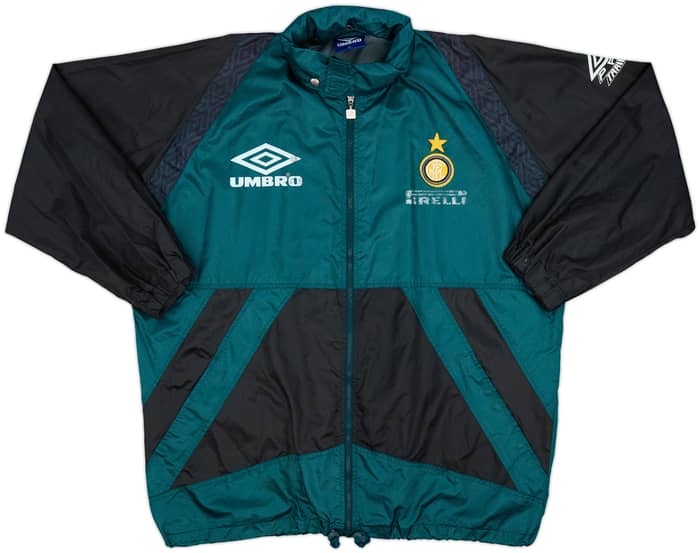1995-96 Inter Milan Umbro Hooded Rain Jacket - 5/10 - (XL)