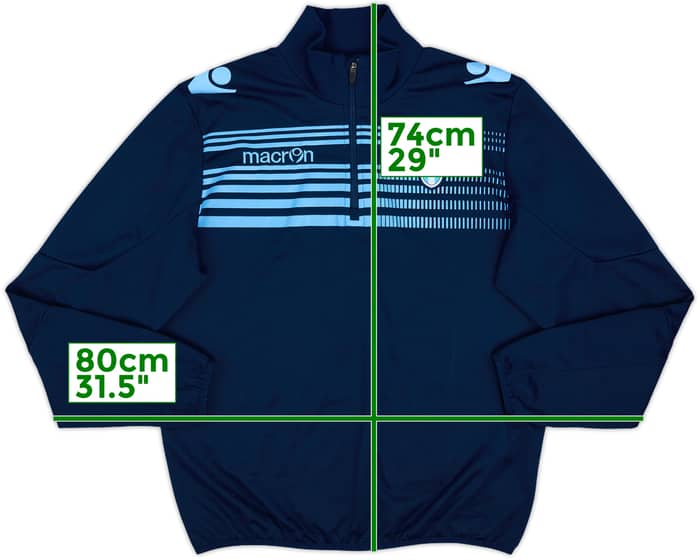 2012-13 Lazio Macron Track Jacket - 7/10 - (L)