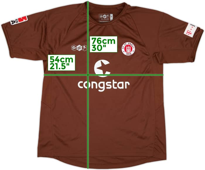2007-08 St Pauli Home Shirt Gunesch #11 - 7/10 - (XL)