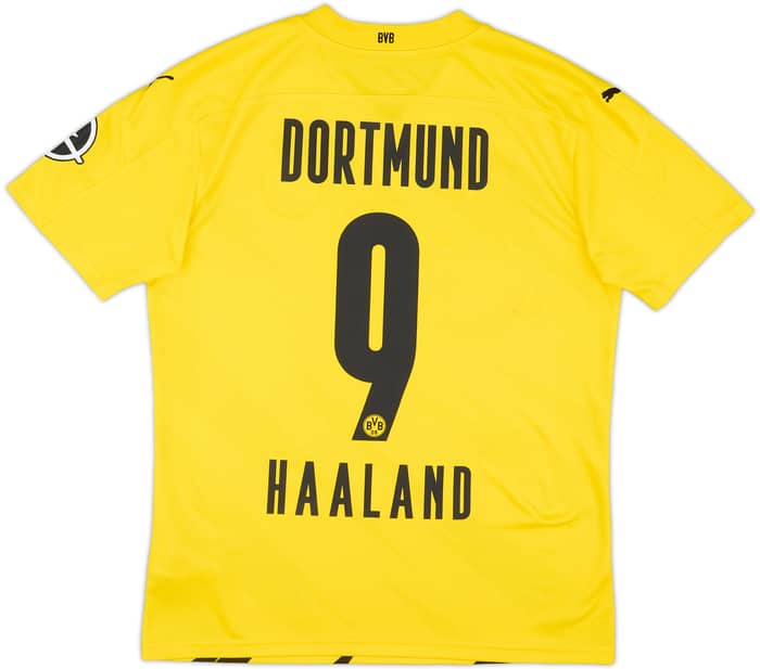 2020-21 Borussia Dortmund Home Shirt Haaland #9 - 7/10 - (M)