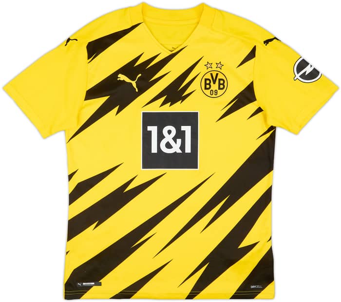 2020-21 Borussia Dortmund Home Shirt Haaland #9 - 7/10 - (M)