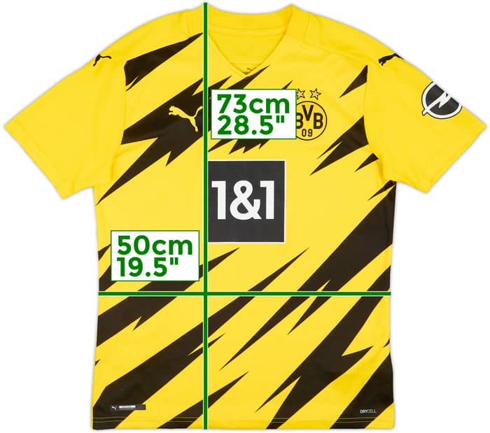 2020-21 Borussia Dortmund Home Shirt Haaland #9 - 7/10 - (M)