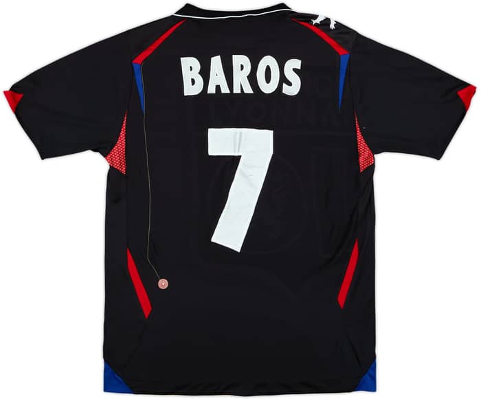Camiseta europea del Lyon 2007-08 Baros #7 - 6/10 - (L)