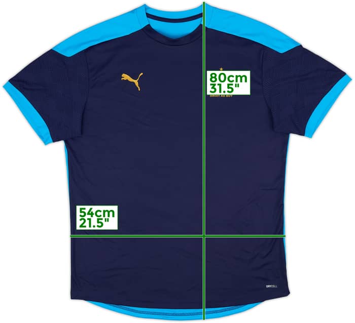 2020-21 Olympique Marseille Puma Training Shirt - 8/10 - (XL)