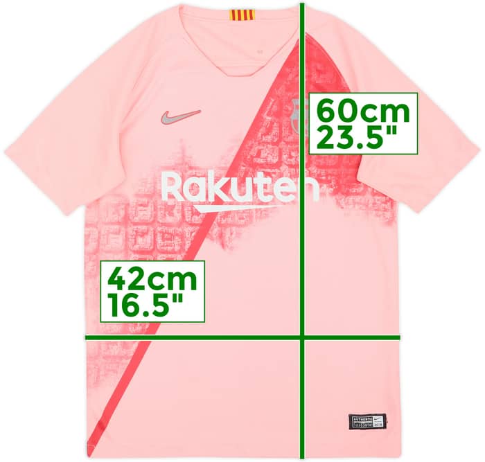 2018-19 Barcelona Third Shirt - 6/10 - (12-13 Years)