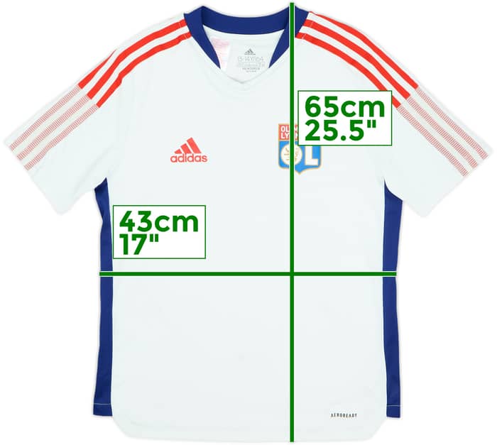 2021-22 Lyon adidas Training Shirt - 6/10 - (13-14 Years)