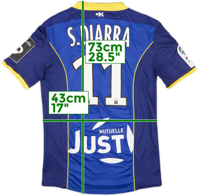 2016-17 Valenciennes Third Shirt S. Diarra #11  - 6/10 - (M)