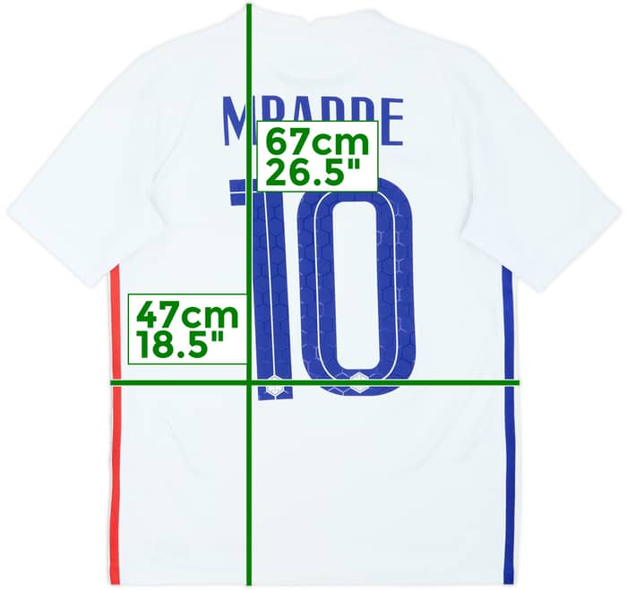 2020-21 France Away Shirt Mbappe #10 - 7/10 - (XL.Boys)