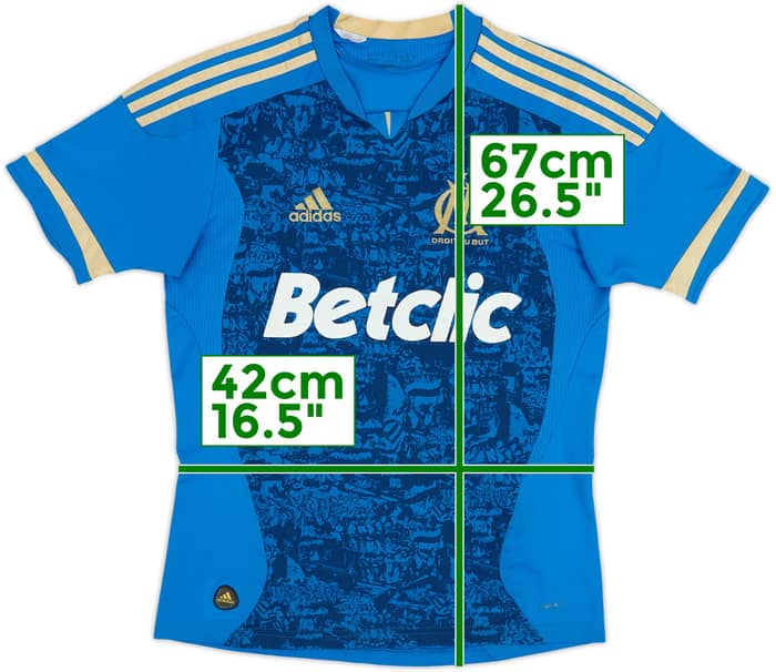 2011-12 Olympique Marseille Away Shirt - 6/10 - (15-16 Years)