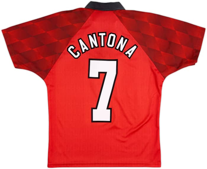1996-98 Manchester United Home Shirt Cantona #7 - 9/10 - (15-16 Years)