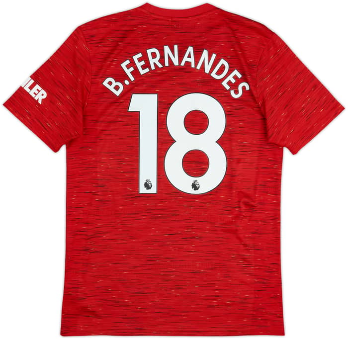 2020-21 Manchester United Home Shirt B.Fernandes #18 - 5/10 - (M)