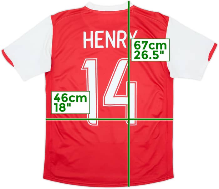 2006-08 Arsenal Home Shirt Henry #14 - 5/10 - (13-15 Years)