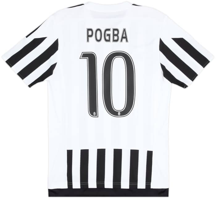 2015-16 Juventus Home Shirt Pogba #10 - 8/10 - (M)