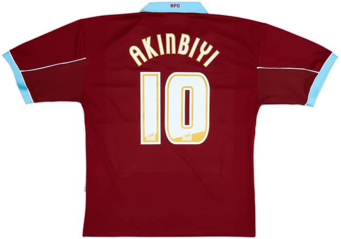 2005-06 Burnley Home Shirt Akinbiyi #10 - 8/10 - (L)