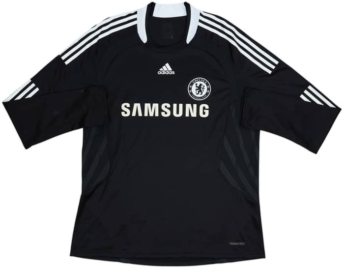 Camiseta de visitante versión jugador L/S del Chelsea 2008-09 Drogba #11 - 8/10 - (XL)