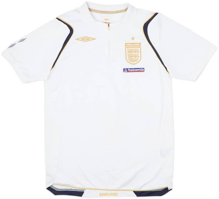 2006-08 England Umbro 1/4 Zip Polo Shirt - 5/10 - (S)