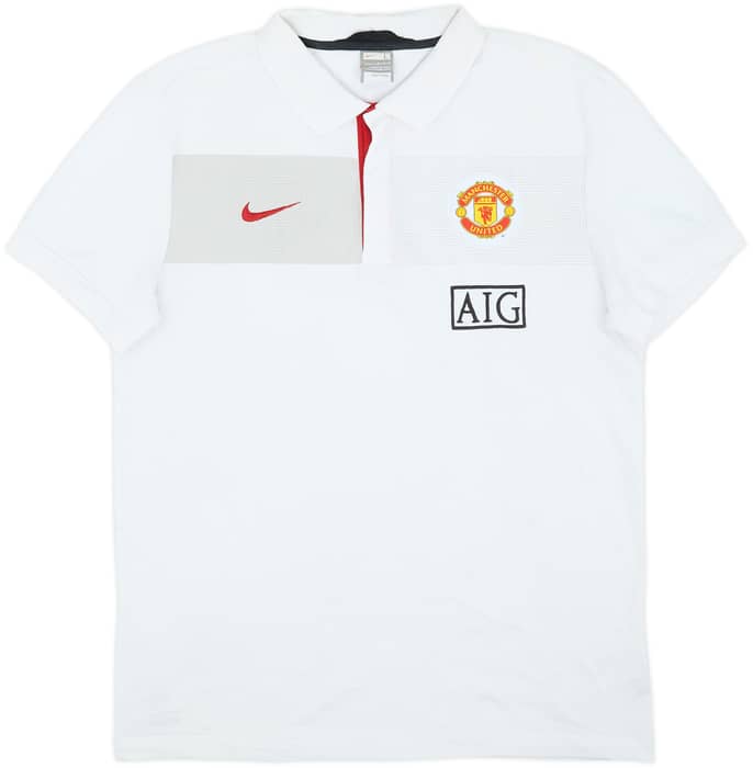 2009-10 Manchester United Nike Polo Shirt - 7/10 - (L)