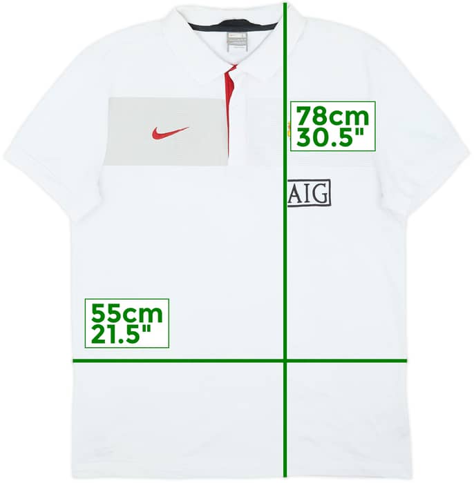 2009-10 Manchester United Nike Polo Shirt - 7/10 - (L)
