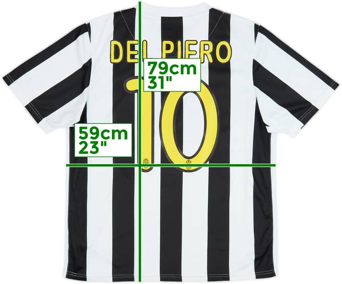 2009-10 Juventus Camiseta de local Del Piero #10 - 6/10 - (M)