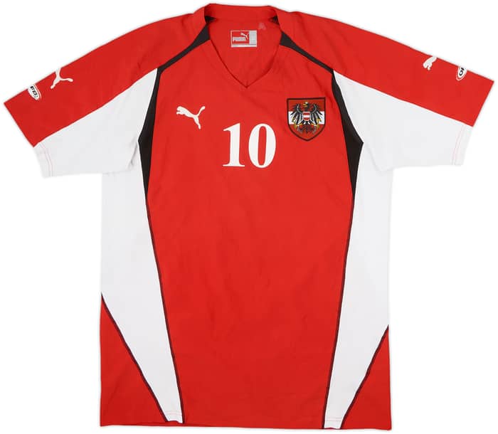 2004-06 Austria Player Issue Home Shirt Ivanschitz #10 - 8/10 - (XL)