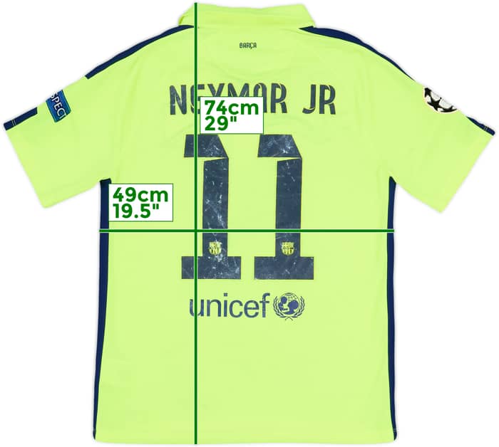 2014-15 Barcelona Third Shirt Neymar Jr #11 - 4/10 - (M)