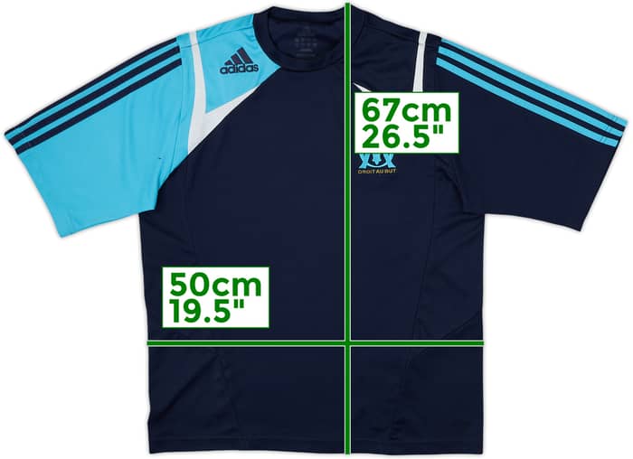 2007-08 Marseille adidas Training Shirt - 8/10 - (S/M)